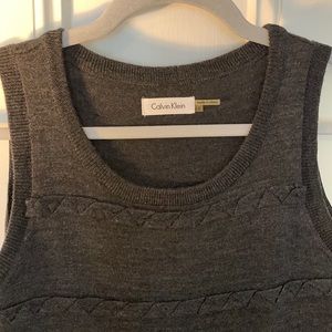 Calvin Klein fitted wool dress